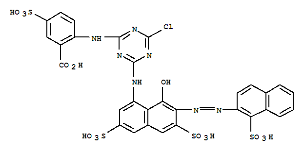 2-[[4-chloro-6-[[8-hydroxy-3,6-disulpho-7-[(1-sulpho-2-naphthyl)azo]-1-naphthyl]amino]-1,3,5-triazin-2-yl]amino]-5-sulphobenzoic acid