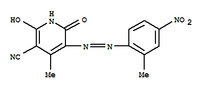 1,2-dihydro-6-hydroxy-4-methyl-5-[(2-methyl-4-nitrophenyl)azo]-2-oxonicotinonitrile