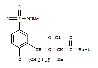 2-chloro-N-[2-(hexadecyloxy)-5-[(methylamino)sulphonyl]phenyl]-4,4-dimethyl-3-oxovaleramide