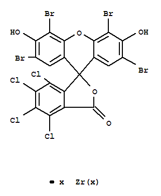 2-(2,4,5,7-tetrabromo-3,6-dihydroxyxanthen-9-yl)-3,4,5,6-tetrachlorobenzoic acid, zirconium salt